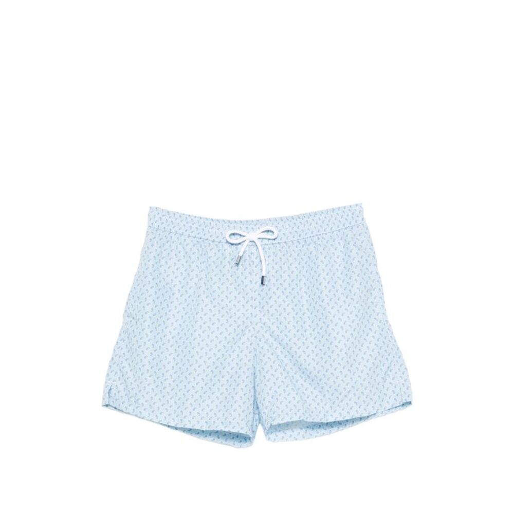 Fedeli Blue Beachwear - Swim Shorts Men